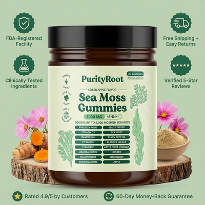 PurityRoot™ Sea Moss 16-In-1 Gummies